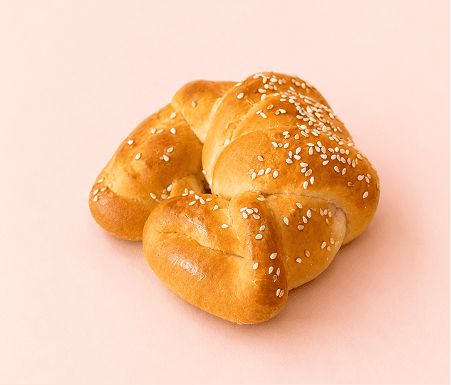 Sesame-topped cuerno de queso from Conchitas Mexican Bakery