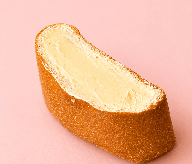 Bolillo split and spread with butter from Conchitas Mexican Bakery